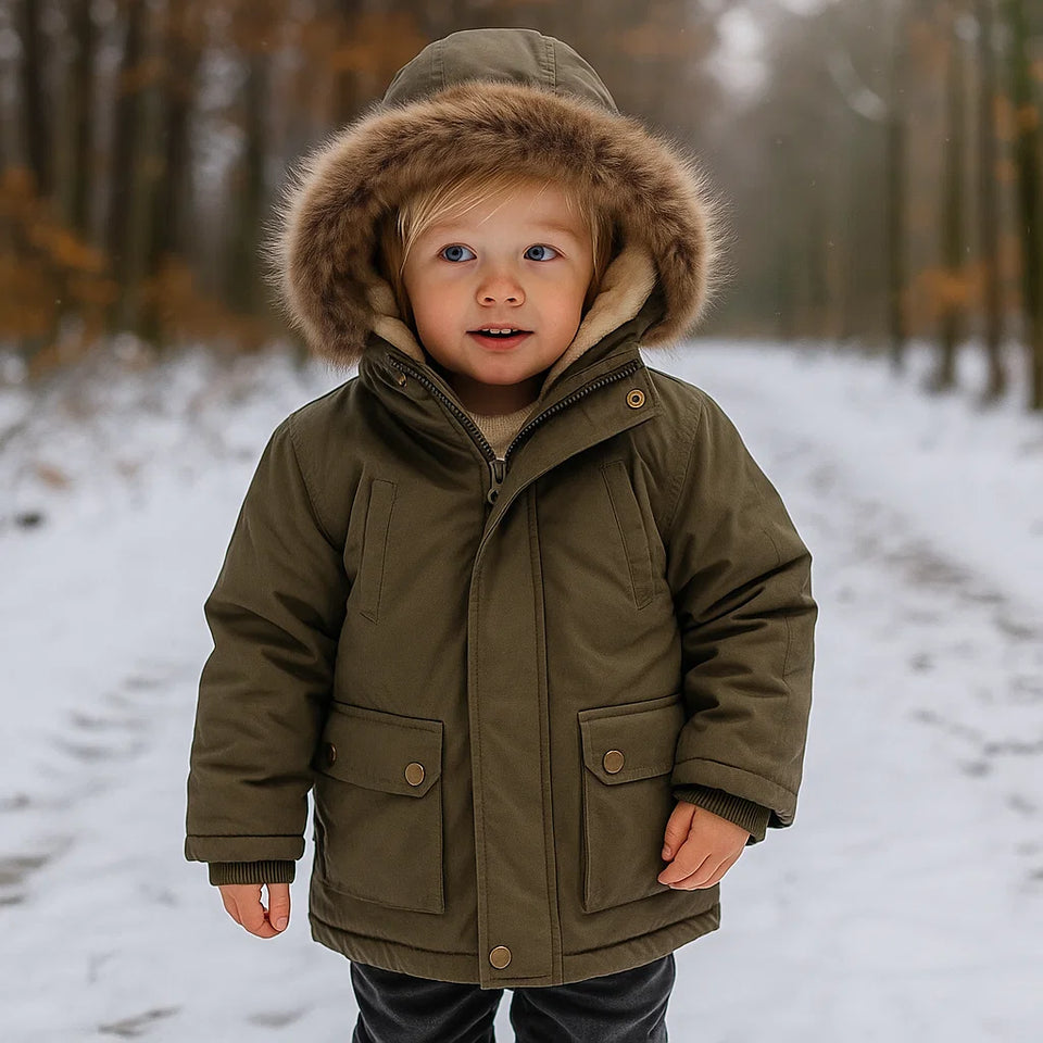 CozyTrend – Elegant & Warm – Parka Winterjas met Bontkraag