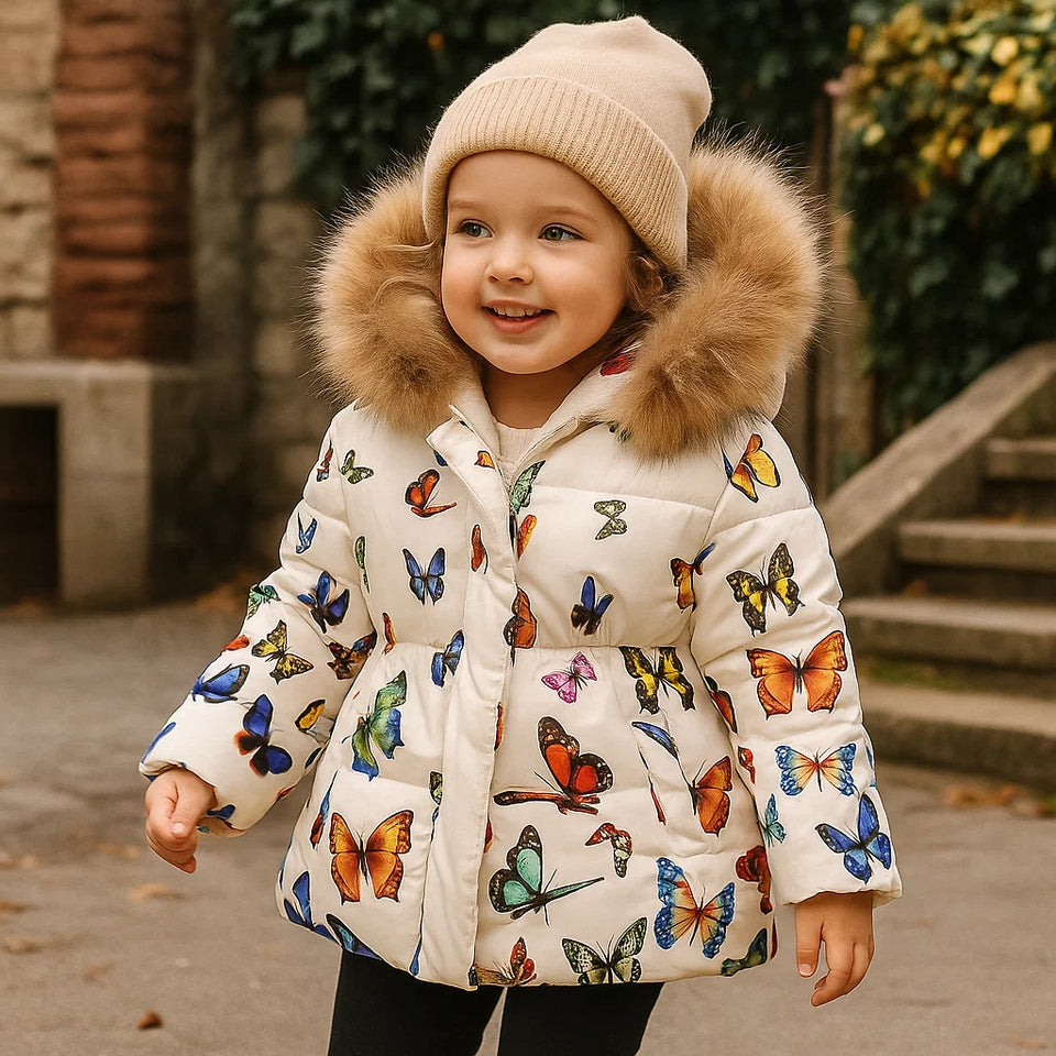 CozyTrend – Elegant & Knus – Gewatteerde Winterjas voor meisjes