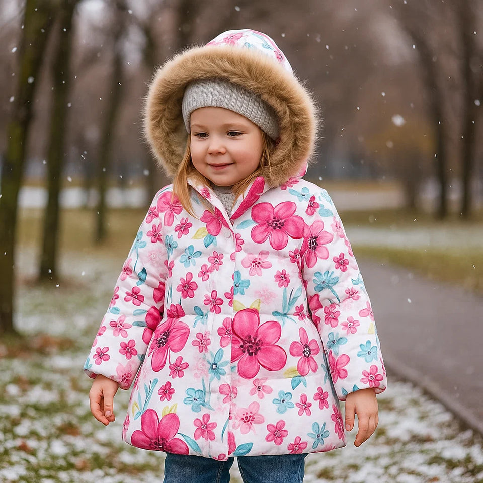 CozyTrend – Elegant & Knus – Gewatteerde Winterjas voor meisjes