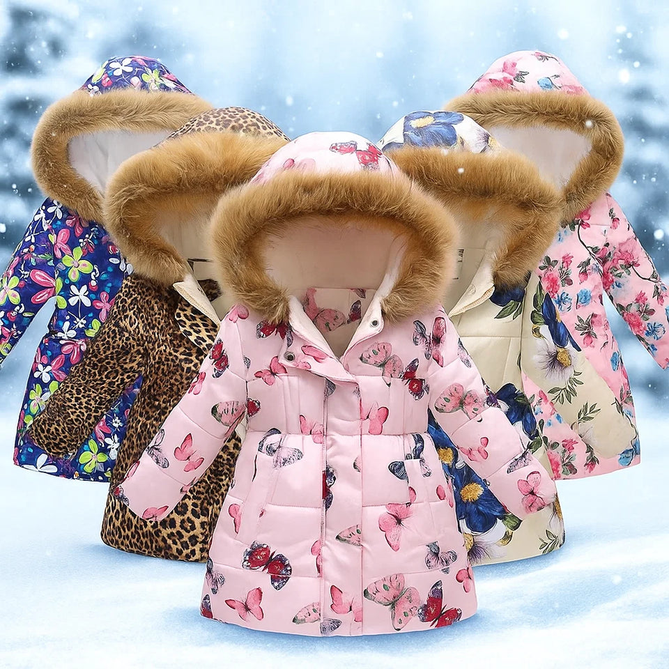 CozyTrend – Elegant & Knus – Gewatteerde Winterjas voor meisjes