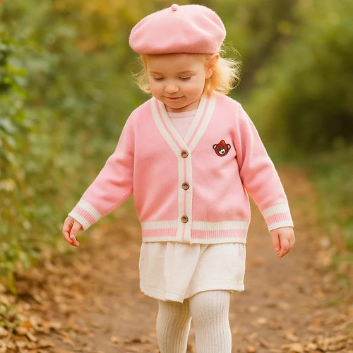 CozziWear – Warm & Trendy – Gebreid Vest met Beertjes