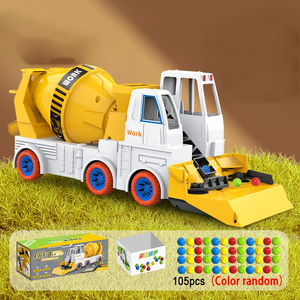 Power Mixer Truck™ – Draai & Bouw Pret – Speelgoed Bouwvoertuig