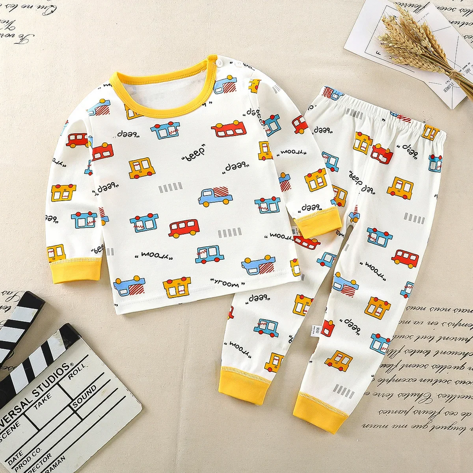 SleepBuddy – Zacht & Comfortabel – Kinder Pyjamaset met Lange Mouwen