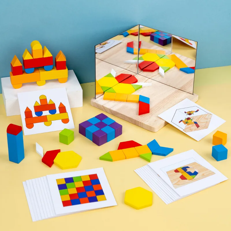 Reflection Play™ – Spiegelen & Leren – Puzzelblokken met spiegel