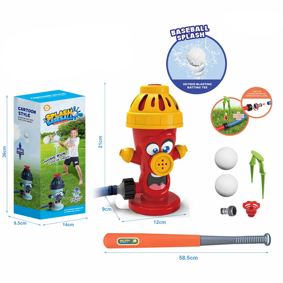 Cartoon Hydrant™ - Waterfeestje in de Tuin - Speelse Fontein