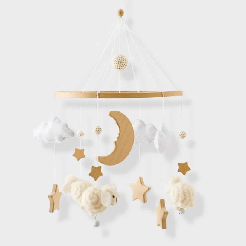 LittleNest – Natuurlijke Rust – Houten Babymobiel