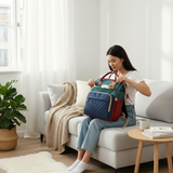 TravelNest – Altijd een Rustplek – 2-in-1 Luiertas met Babybed