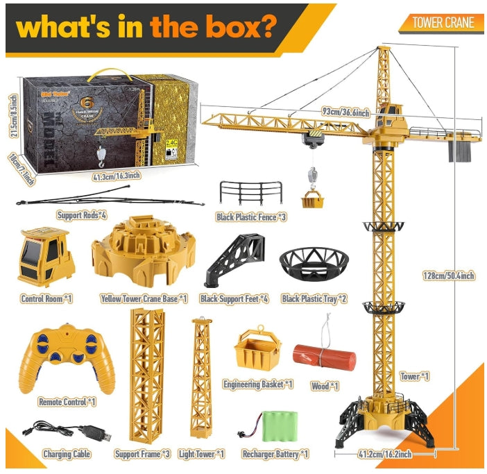 CranePro – Interactief & Realistisch – RC Torenkraan Speelgoed