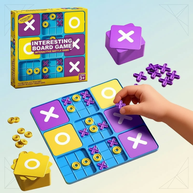 ThinkTac – Slim & Uitdagend – Tic-Tac-Toe Breinbreker (Boter-kaas-en-eieren)
