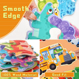Woods™ - Fijne Motoriek & Creatief - 6-in-1 Puzzel