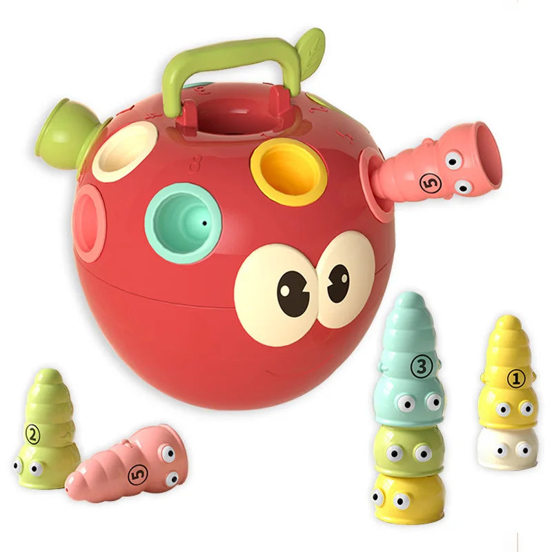 Tiny Sorter™ – Slim Stapelen – Appel & Worm spel