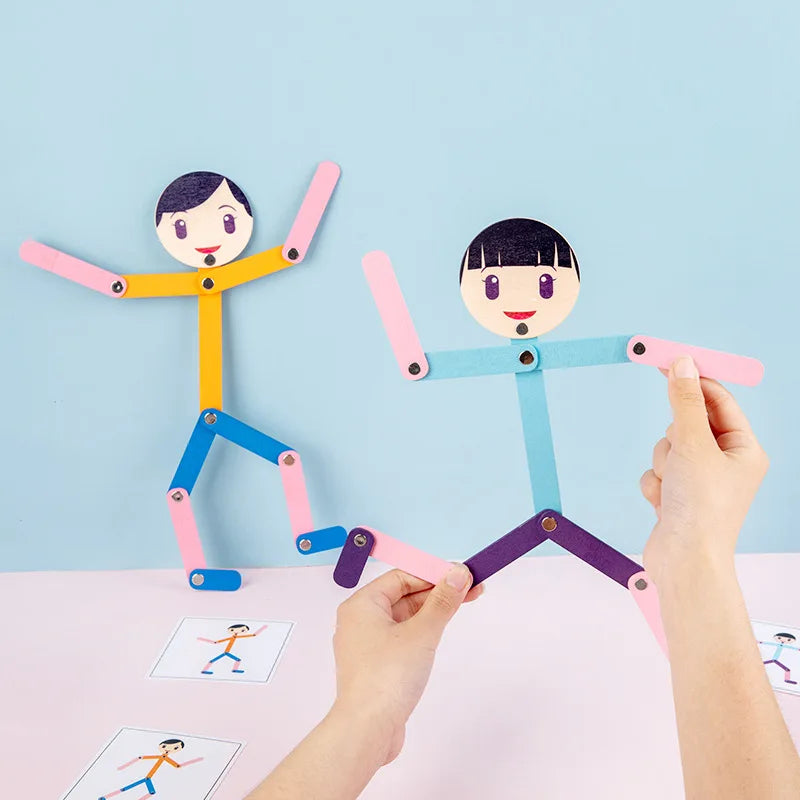 PlayGrow - Spelenderwijs Groeien - Montessori Puzzel Sportman