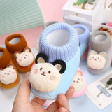CuddleSteps – Warm en antislip – Dieren Baby Sloffen