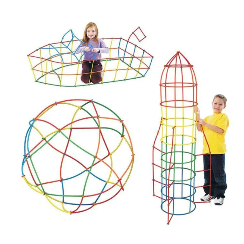 BuildPlay – Fantasie & Vaardigheid – Constructiebuisjes met Connectors