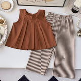 Sleeveless Tops & Pants – Zacht & Stijlvol – Kinder Kleding Zomer Set