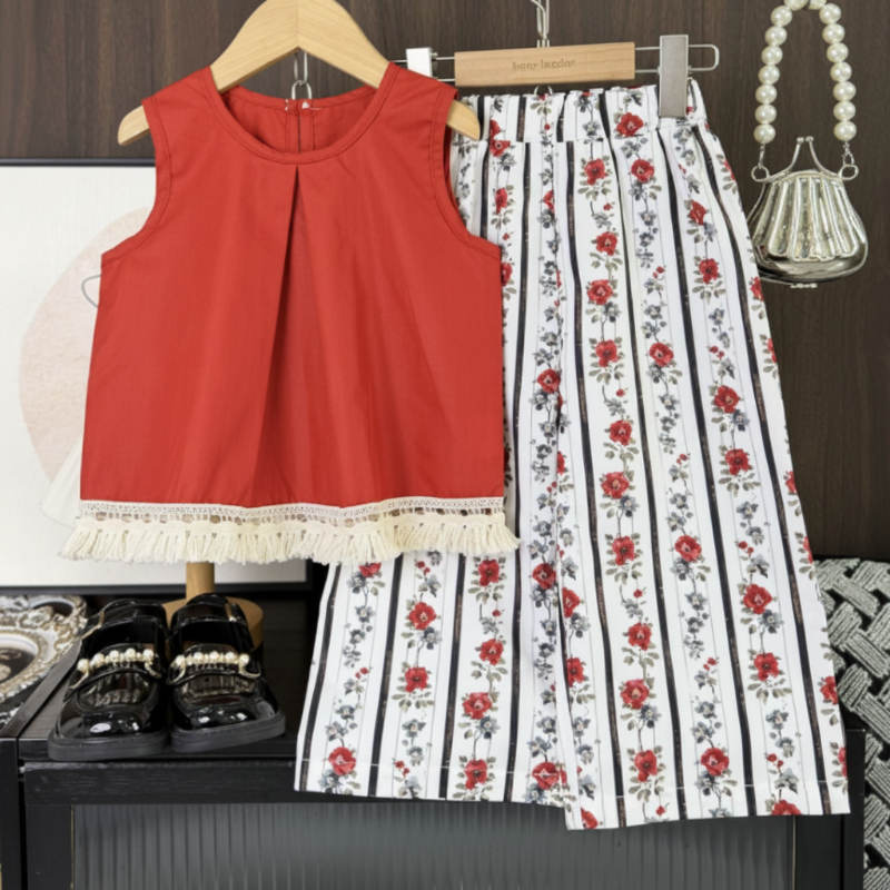 Sleeveless Tops & Pants – Zacht & Stijlvol – Kinder Kleding Zomer Set