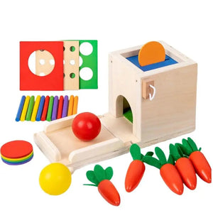 Smart Carrots –  Kleuren & Vormen – Houten Sorteer Speelgoed