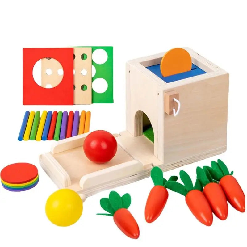 Smart Carrots –  Kleuren & Vormen – Houten Sorteer Speelgoed