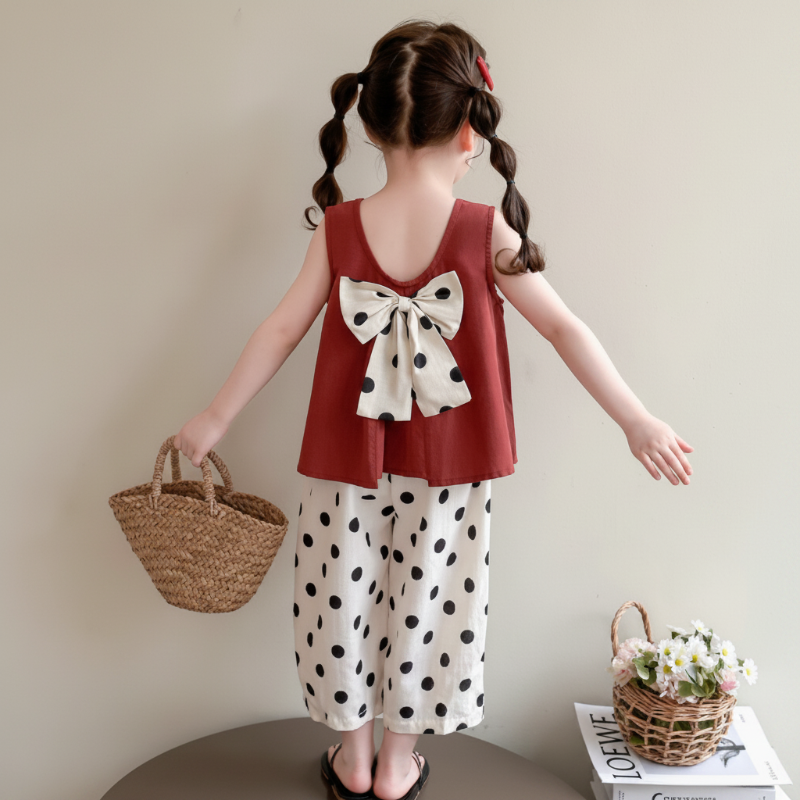 Sleeveless Tops & Pants – Zacht & Stijlvol – Kinder Kleding Zomer Set