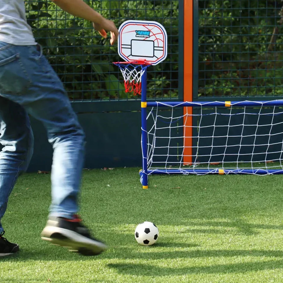 Kids Ball Games - Dubbel Speelplezier - Voetbal & Basketbal Speelgoed Set
