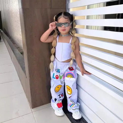 Mini Fashion™ - Kinder Modieuze tanktop & broek set