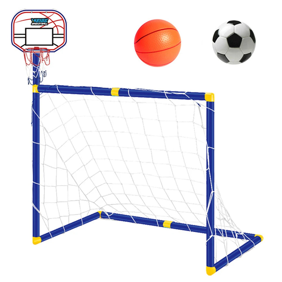 Kids Ball Games - Dubbel Speelplezier - Voetbal & Basketbal Speelgoed Set