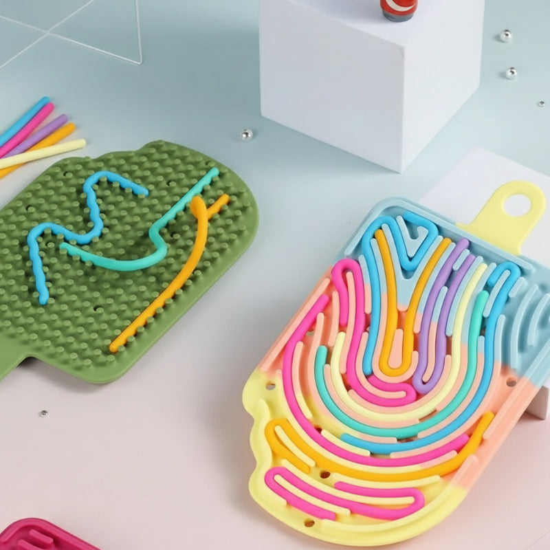 FidgetFrost – Speels & Zacht – Siliconen Busy Board