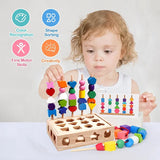 Woods™ - Stimuleer Creativiteit & Verbeter Vaardigheden - Kleurrijke Montessori Puzzelset