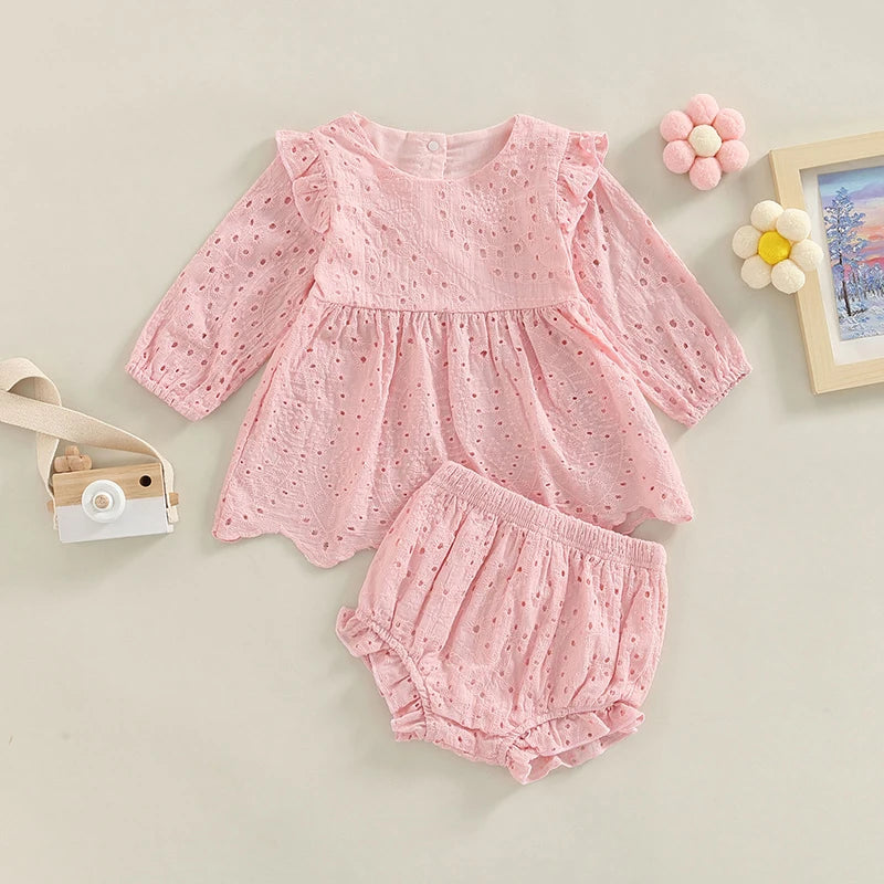 Mini Fashion™ – Kleurig & Klassiek – Meisje Katoenen Setje