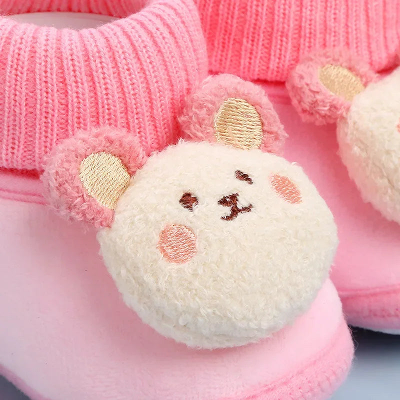 CuddleSteps – Warm en antislip – Dieren Baby Sloffen