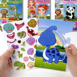 Funny Faces™ – Dierenpret & Plakplezier – Herbruikbaar Stickerboek