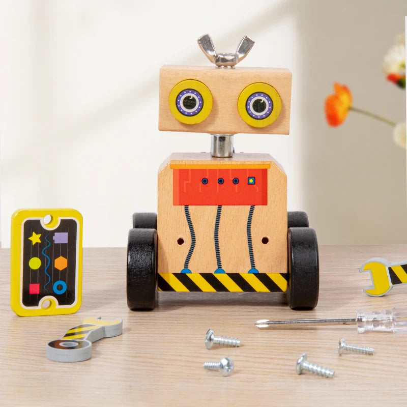 Woods™ - Bouw & Speel - Houten Constructie Robot