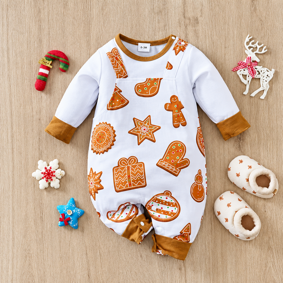 Mini Fashion™ - Zacht Materiaal - Baby Kerstkostuum