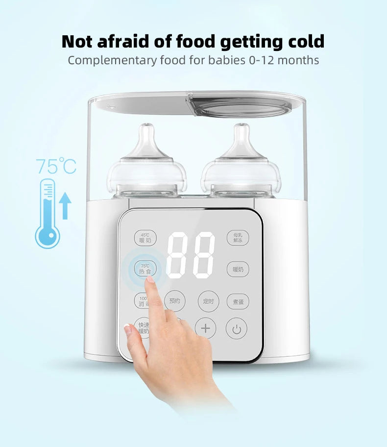 WarmEase - Altijd Perfect Warm - Multifunctionele 9-in 1 Flessenwarmer