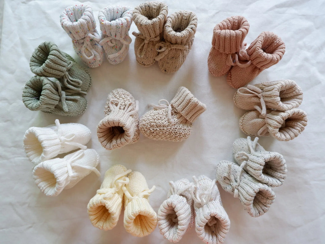 Mini Fashion™ - Warm & Stijlvol - Gebreide Babyslofjes