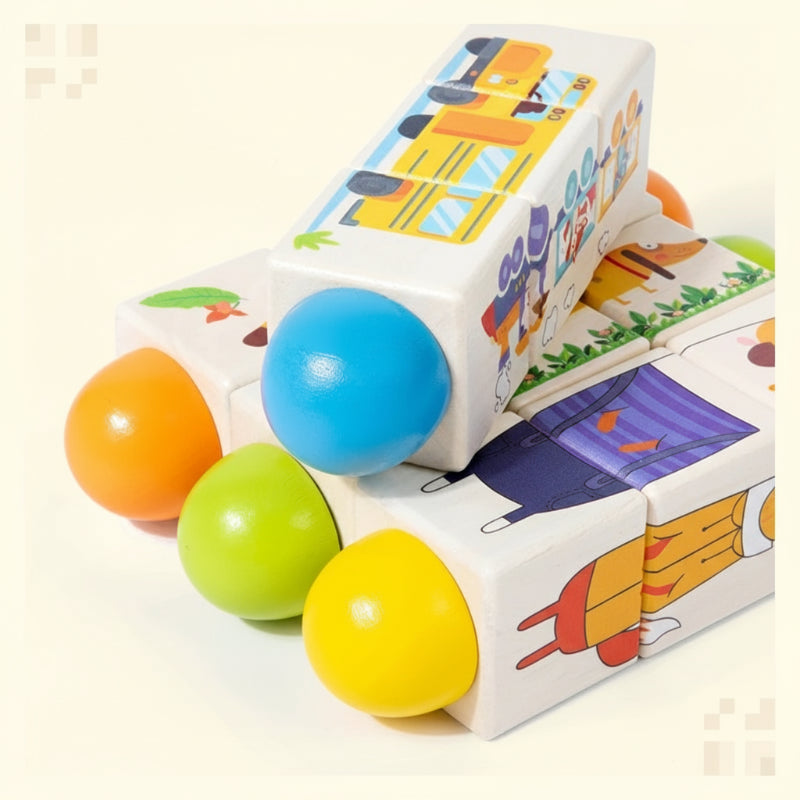 WoodiTurn – Leerzaam & Leuk – Roterende Puzzel