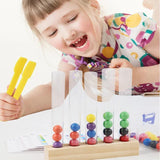 Tube Clip Beads™ - Slim Denkspel - Kleur & Motoriek Spel