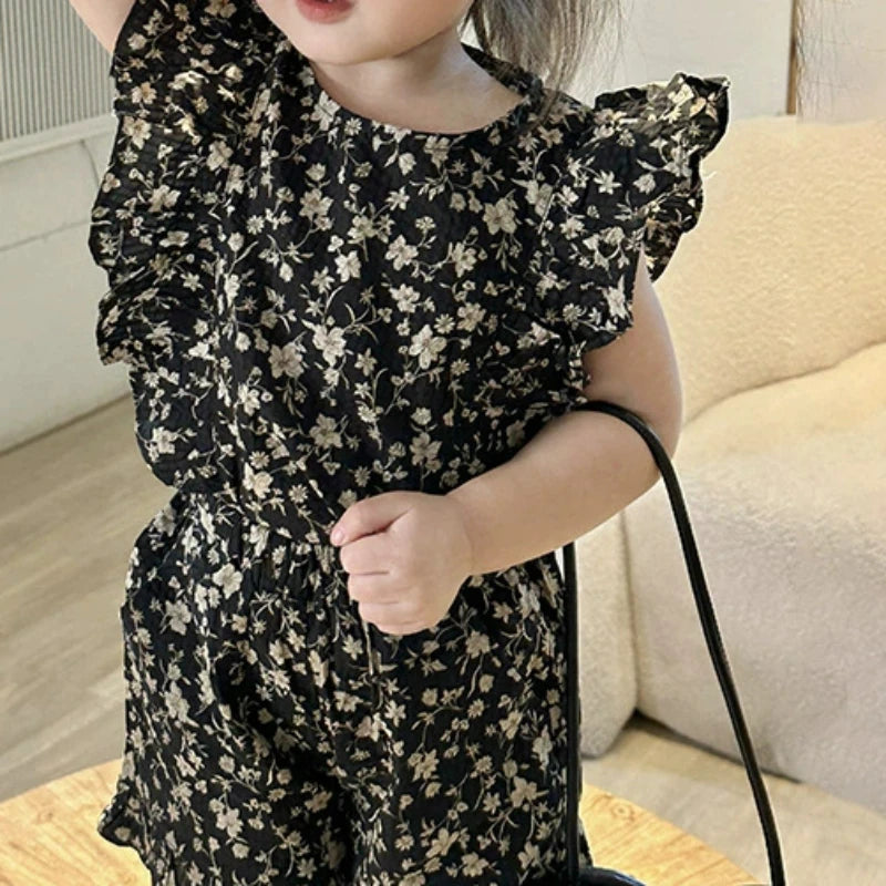 Mini Fashion™ - Bloemengeluk - Kinderjurkje