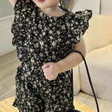 Mini Fashion™ - Bloemengeluk - Kinderjurkje