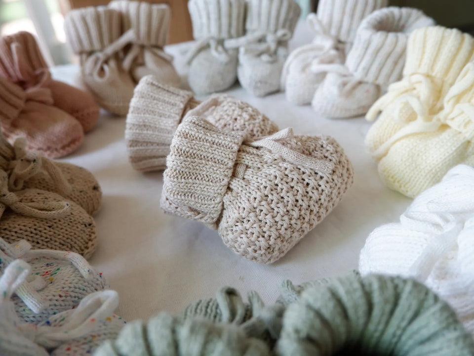 Mini Fashion™ - Warm & Stijlvol - Gebreide Babyslofjes