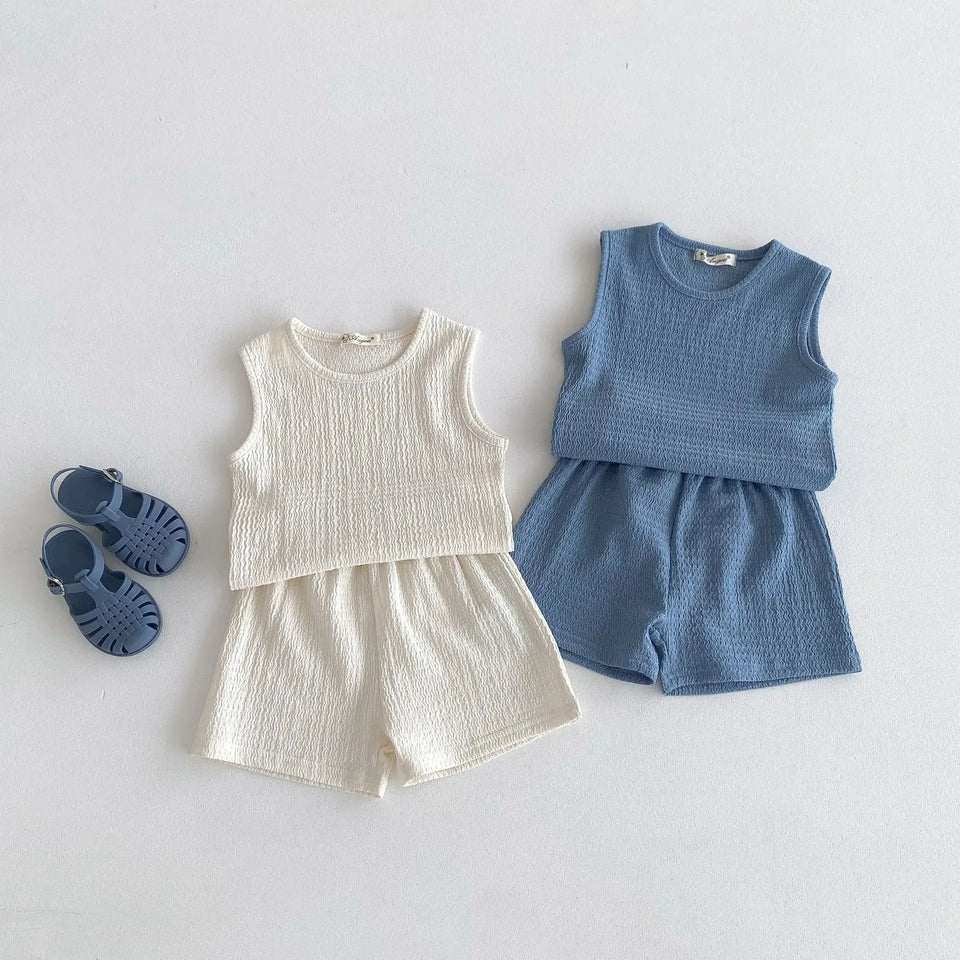 Mini Fashion™ - Vrij & Licht - Katoenen Kledingset