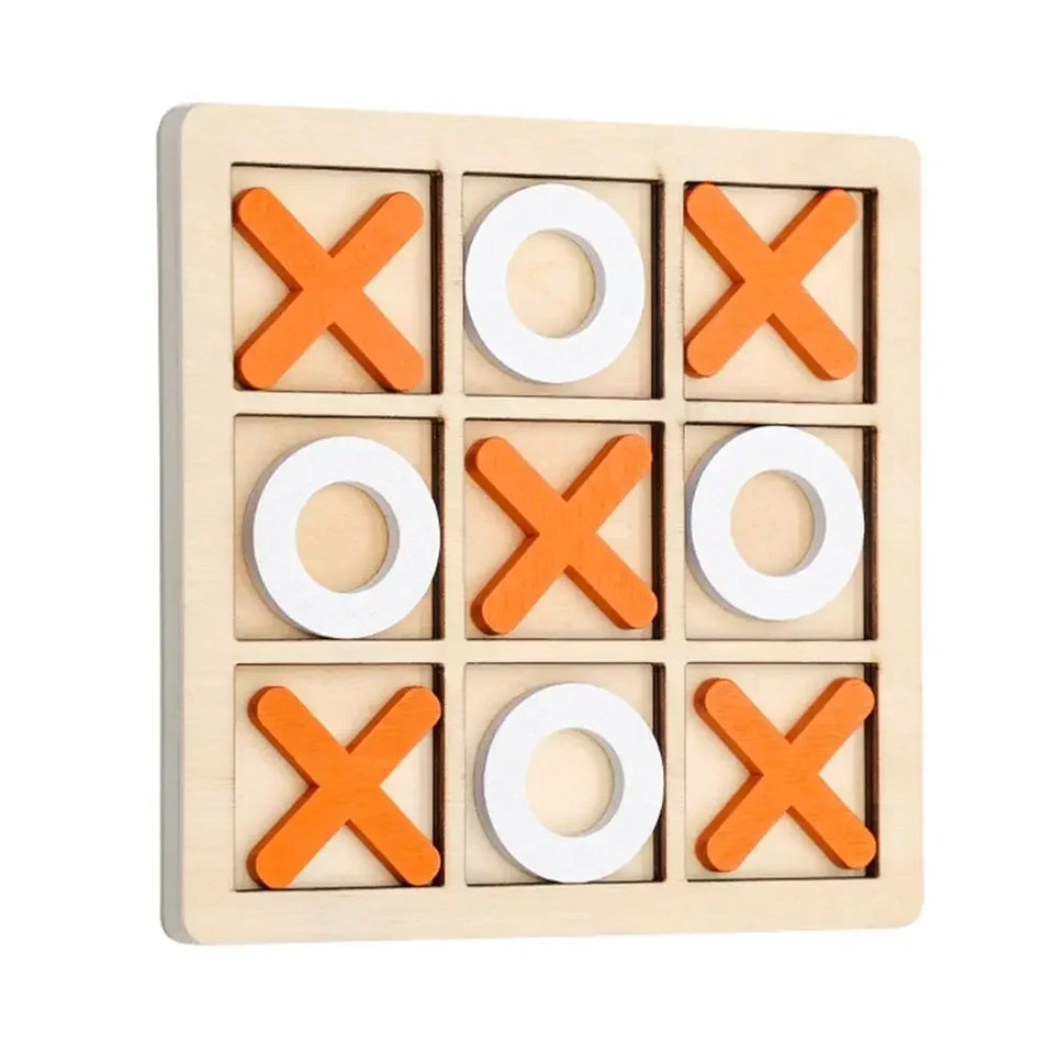 Woods™ - Speels Strategieplezier - Houten Boter, Kaas & Eieren
