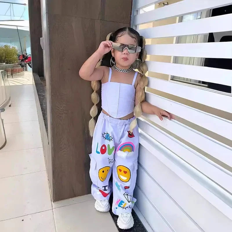 Mini Fashion™ - Kinder Modieuze tanktop & broek set