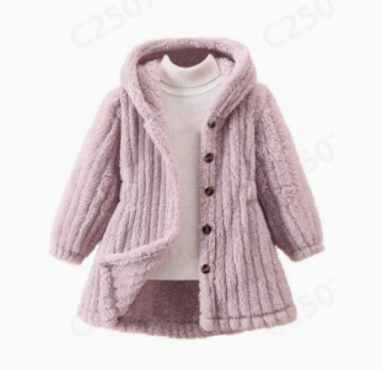 Mini Fashion™ - Zachte Fleece Binnenvoering voor Meisjes - Winterjas