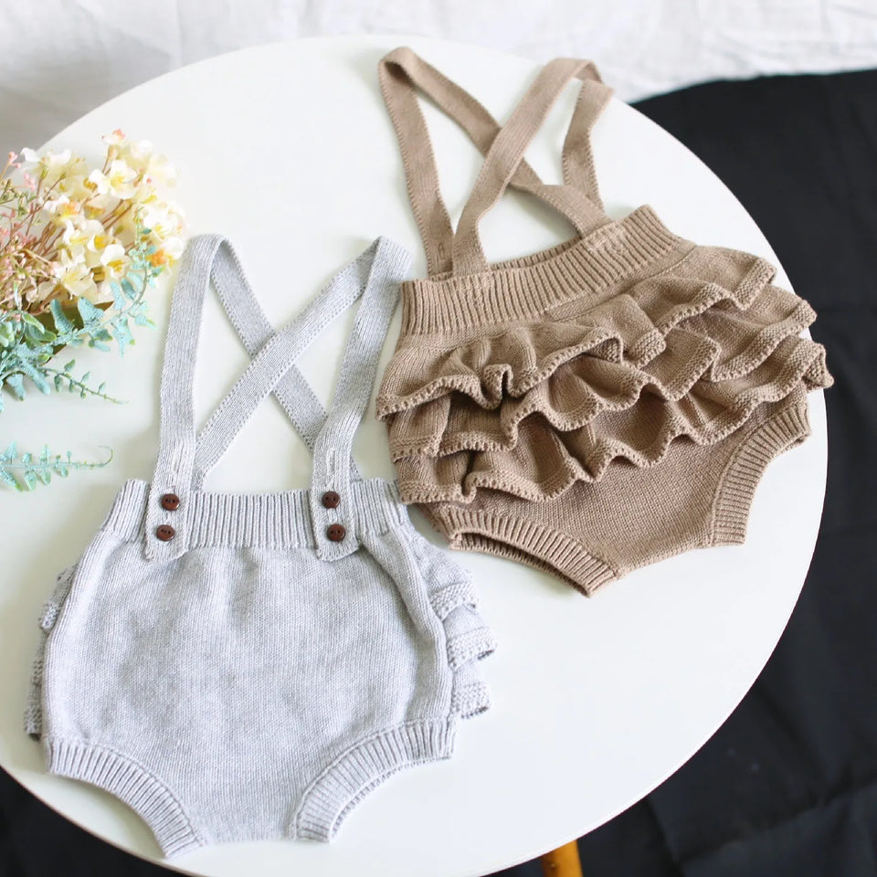 Mini Fashion™ - Schattige Gebreide Babyromper