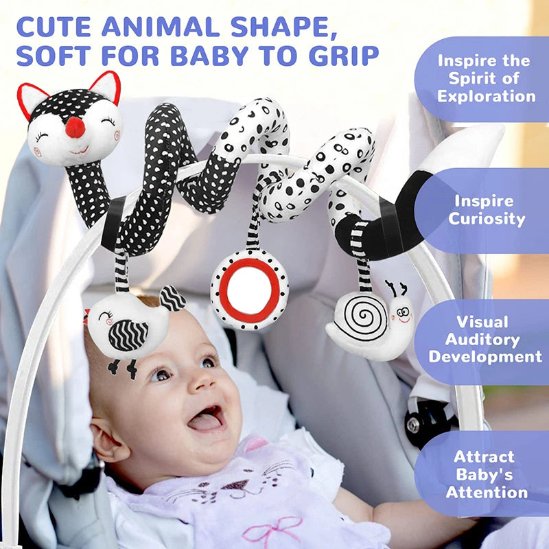 Baby Spiral Toy™ - Autostoel & Kinderwagen Speelgoed
