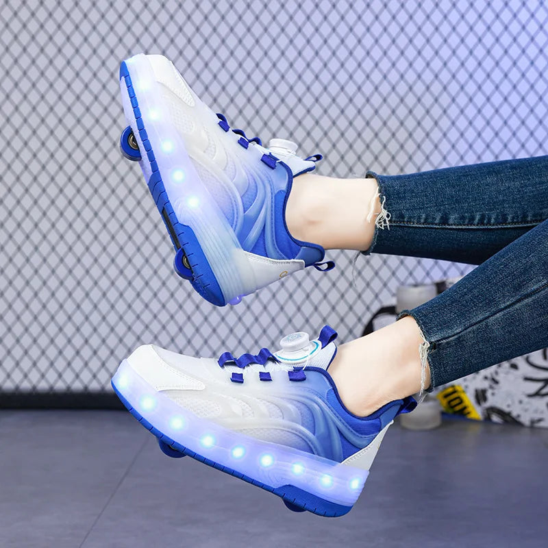 Light-Up Skate Shoes – LED & Comfortabel – Lichtgevende Rolsneakers