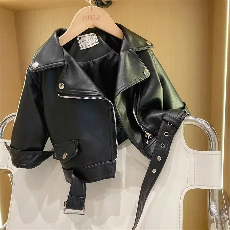 Girls Leather Jacket – Stoer & Stijlvol – Leren Kinder Jas