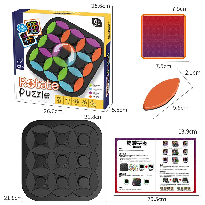 Rotating Logic™ - Uitdagend Puzzelen - Tangram Bordspel