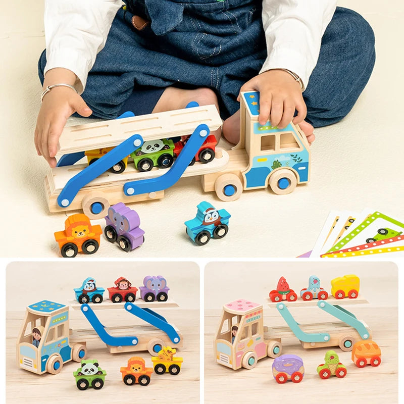 CargoMatch – Creatief & Educatief – Houten vrachtwagen